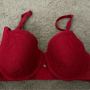 Cacique Vibrant Red Lace Bra